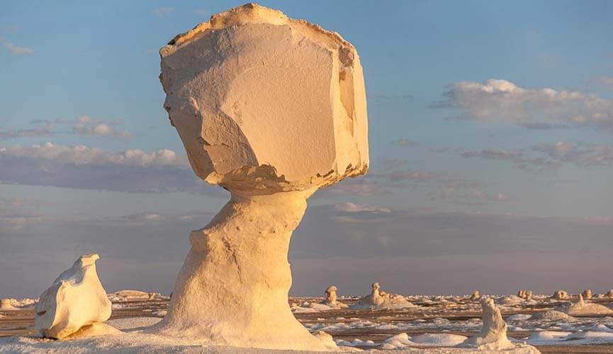 white desert in egypt