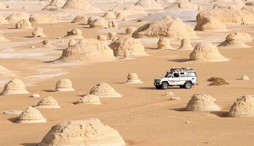 white desert in egypt