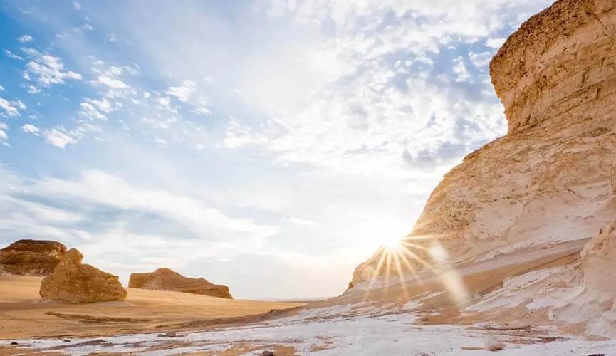 white desert in egypt