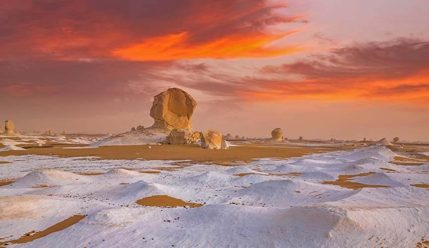 white desert in egypt