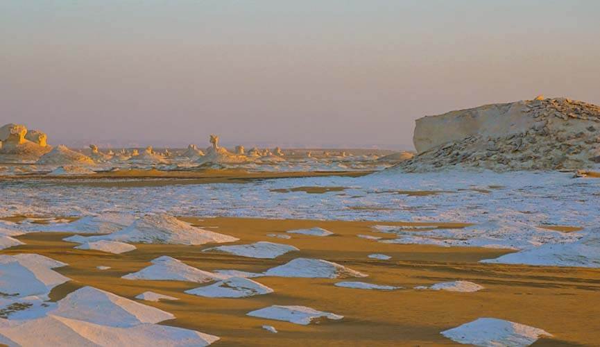 white desert in egypt